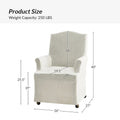 Set of 2 Alethea Upholstered Dining Chairs with Slipcovers and Solid Wood Legs by HULALA HOME