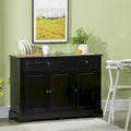 Modern Sideboard Buffet Cabinet with 2 Drawers and Adjustable Shelves - Ideal Coffee Bar Storage