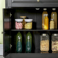 Modern Sideboard Buffet Cabinet with 2 Drawers and Adjustable Shelves - Ideal Coffee Bar Storage