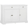 Modern Sideboard Buffet Cabinet with 2 Drawers and Adjustable Shelves - Ideal Coffee Bar Storage