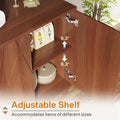 55-Inch Sideboard Buffet Cabinet with Adjustable Shelves for Kitchen and Dining Room