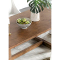 Classic Home Lyra Extendable Dining Table in Smoke Brown - Adjustable Width 80-110W x 39D x 30H