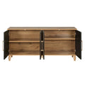 Large Floral Carved Storage Cabinet - Sideboard Buffet