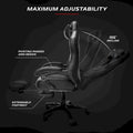RESPAWN 110 Pro Ergonomic Gaming Chair with Footrest - Ideal Computer Desk Chair