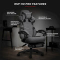 RESPAWN 110 Pro Ergonomic Gaming Chair with Footrest - Ideal Computer Desk Chair
