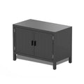 Freestanding Outdoor Kitchen Island with Storage and Prep Table - Grill Storage Cabinet