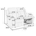 Poundex Reclining Loveseat