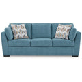 Signature Design by Ashley Keerwick Teal Queen Sofa Bed - Dimensions: 94" W x 41" D x 39" H