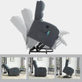 AVAWING Contemporary Electric Recliner with Power Lift and Massage Features