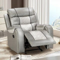 Spacious Faux Leather American-Style Recliner Chair for Living Room