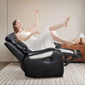 Spacious Faux Leather American-Style Recliner Chair for Living Room