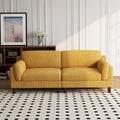 90-Inch Oversized Corduroy Sofa for Living Room with Reversible Cushions