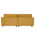 90-Inch Oversized Corduroy Sofa for Living Room with Reversible Cushions