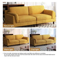 90-Inch Oversized Corduroy Sofa for Living Room with Reversible Cushions