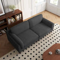 90-Inch Oversized Corduroy Sofa for Living Room with Reversible Cushions