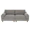 90-Inch Oversized Corduroy Sofa for Living Room with Reversible Cushions