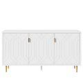 Contemporary TV Stand for TVs up to 70 inches, Versatile Console Table with Adjustable Shelves, Stylish Storage Sideboard for Living Room