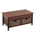 Metal Coffee Table with Lift-Top and Concealed Storage