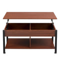 Metal Coffee Table with Lift-Top and Concealed Storage
