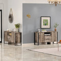 2-Door, 2-Drawer Storage Cabinet and TV Stand