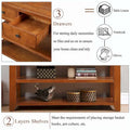 48-Inch Solid Pine Wood Console Table