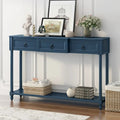 Entryway Console Table with Drawers and Extended Shelf