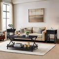 Javlergo Contemporary 3-Piece Living Room Coffee Table Set: Includes Wood Coffee Table and Two End Tables
