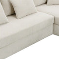 Contemporary L-Shaped Corduroy Sofa with Reversible Chaise from Harper & Bright Designs