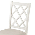 5-Piece Upholstered Chair Round Dining Table Set