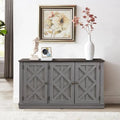 48-Inch Rustic Wood Buffet Cabinet with 3 Doors - Generous Storage Space