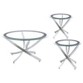Brooke Round Glass-Top Coffee Table Collection