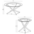 Brooke Round Glass-Top Coffee Table Collection