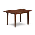 East West Furniture Mahogany Dining Table Set - Kitchen Table with Dining Chairs (Various Piece Options)