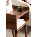 Kate and Laurel Quilby Wooden Side Table - 18 x 14 x 27 Inches