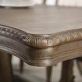 Furniture of America Cassian Classic 9-Piece Expandable Dining Set in Weathered Oak Solid Wood