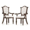 Furniture of America Cassian Classic 9-Piece Expandable Dining Set in Weathered Oak Solid Wood