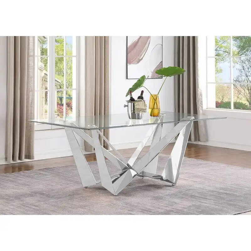 Premium Quality Glass Dining Table for Elegant Dining
