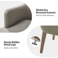 Set of 6 Albert Farmhouse Upholstered Solid Wood Dining Chairs by HULALA HOME