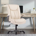 Extra-Wide Heavy-Duty High Back Executive Office Chair with Flip-Up Arms and Thick Seat – Supports Up to 400 lbs for Home Office Use