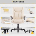 Extra-Wide Heavy-Duty High Back Executive Office Chair with Flip-Up Arms and Thick Seat – Supports Up to 400 lbs for Home Office Use