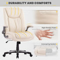 Ergonomic Office Chair with High Back Flip Up Armrests and Rolling Base