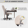 Ergonomic Office Chair with High Back Flip Up Armrests and Rolling Base
