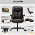 Ergonomic Office Chair with High Back Flip Up Armrests and Rolling Base