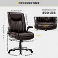 Ergonomic Office Chair with High Back Flip Up Armrests and Rolling Base