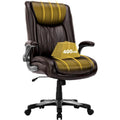 Extra-Wide Heavy-Duty High Back Executive Office Chair with Flip-Up Arms and Thick Seat – Supports Up to 400 lbs for Home Office Use