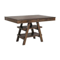 9-Piece Counter Height Dining Set in Ferrara Walnut and Brown