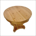 Small Round Dining Table with Curved Legs in Farmhouse Style