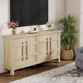 55-Inch Rustic Wood Farmhouse Buffet Cabinet with Ample Storage