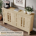 55-Inch Rustic Wood Farmhouse Buffet Cabinet with Ample Storage