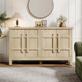 55-Inch Rustic Wood Farmhouse Buffet Cabinet with Ample Storage